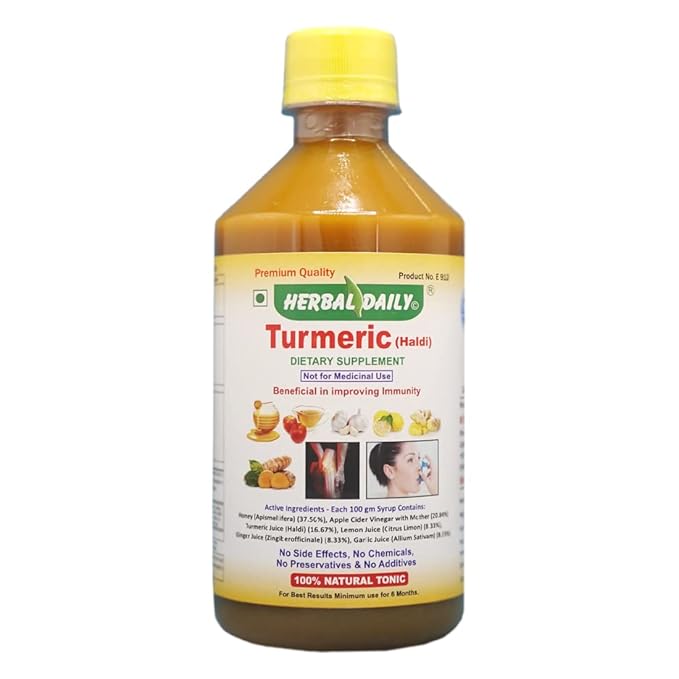 Turmeric Supplement Beneficial in Asthma Allergy joints support Infection &amp Overall Health Wellness - Turmeric Apple Cider Vinegar ACV Garlic Ginger Honey Lemon