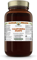 Hawaii Pharm California Poppy Alcohol-Free Extract Glycerite for Calming Nervous System Promotes Relaxation Supports Sleep Eases Tension - 32 fl.oz