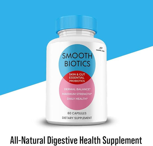 (3 Pack) Smooth Biotic Capsules All Natural Skin and Gut Capsules SmoothBiotic Supplement Premium Maximum Strength 3 Month Supply