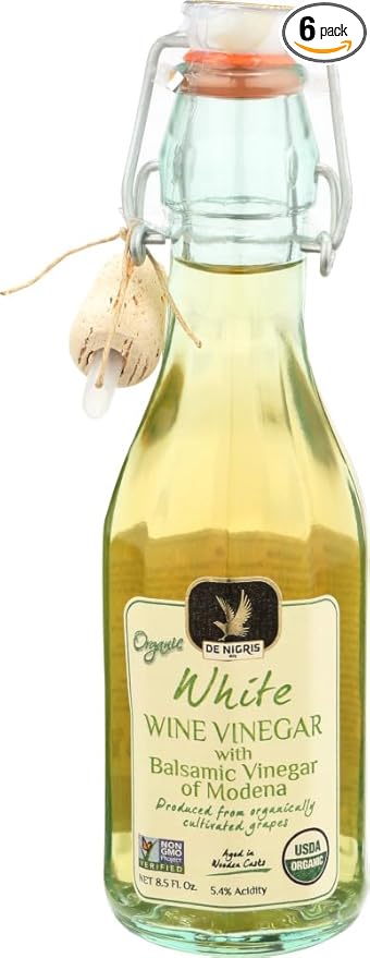 De Nigris White Balsamic Vinegar Costolata Organic 8.5 oz (Pack of 6)