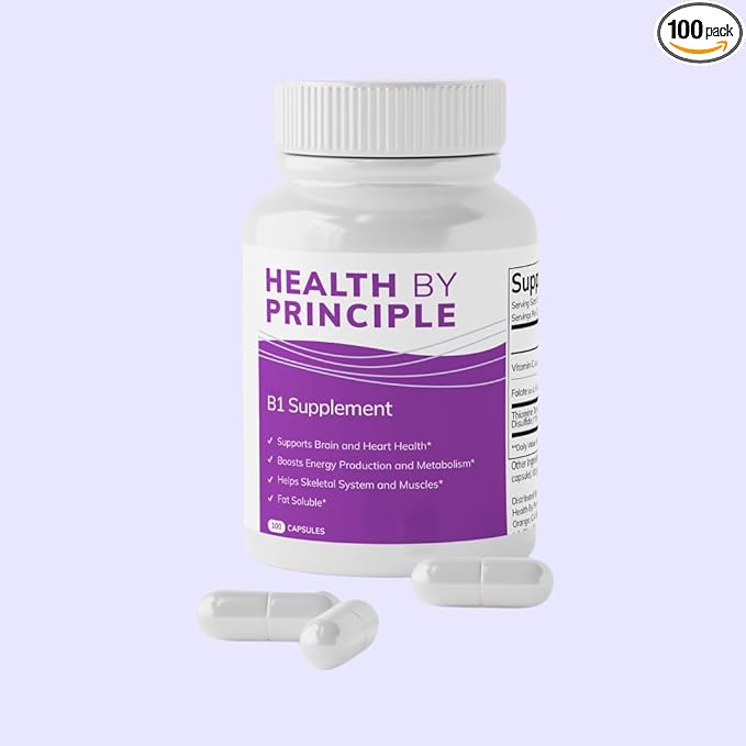B1 Supplement(TTFD) – Energy Production Cognitive HealthDigestion Support – 100 Capsules