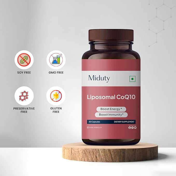 by Palak Notes Liposomal CoQ10 - Coenzyme Q10 (CoQ10) - Organic Garlic Powder Extract - Methyl Folate - Gluten Free - Non-GMO - 30 Capsules