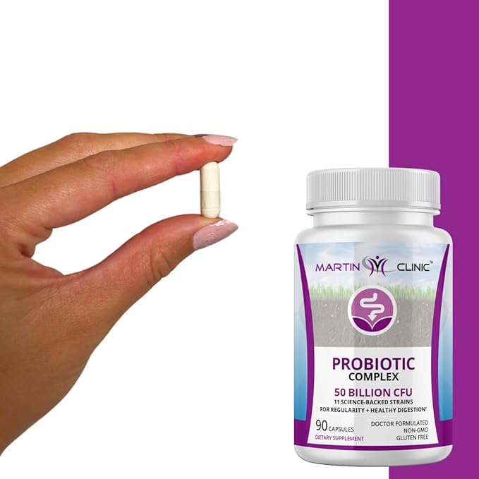 Probiotic for Gut Health &amp Immune Support — Daily Digestive Balance Bloating Relief &amp Better Nutrient Absorption — 60 Capsules