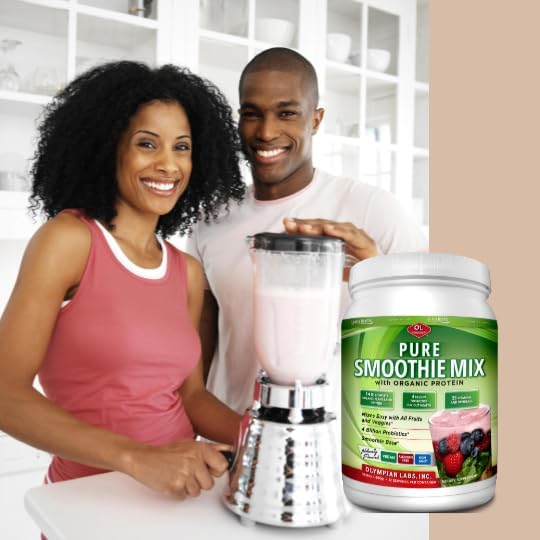 Olympian Labs Pure Smoothie Mix Pea Protein Powder Plus Probiotics Vitamins Minerals CLA &amp Flax Seed.