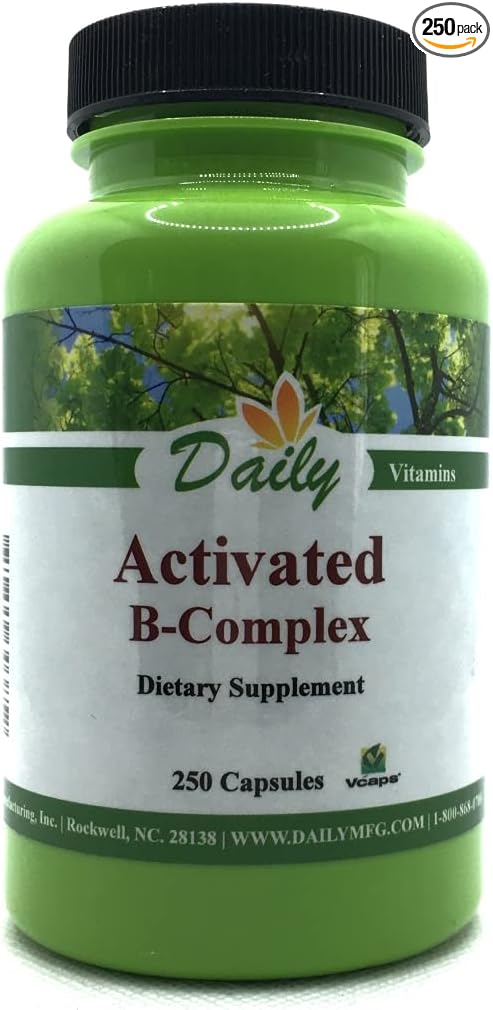 Daily Manufacturing Activated B-Complex (Activated Forms of Multi B Vitamins) 250 Capules