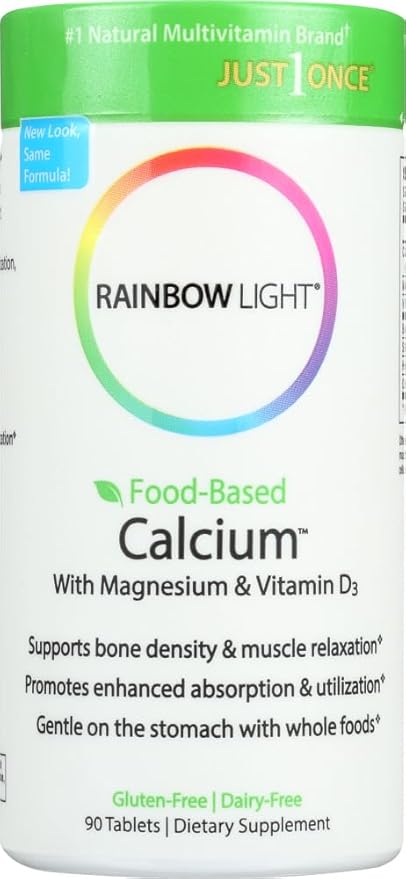 2Pack! Rainbow Light Food-Based Calcium - 90 Tablets
