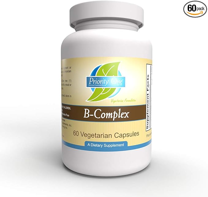 Priority One Vitamins B Complex 60 Vegetarian Capsules