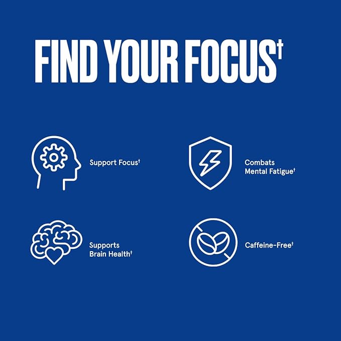 Bulletproof Clarity &amp Focus Capsules 60 Count Caffeine-Free Supplement to Promote Mental Clarity and Alertness