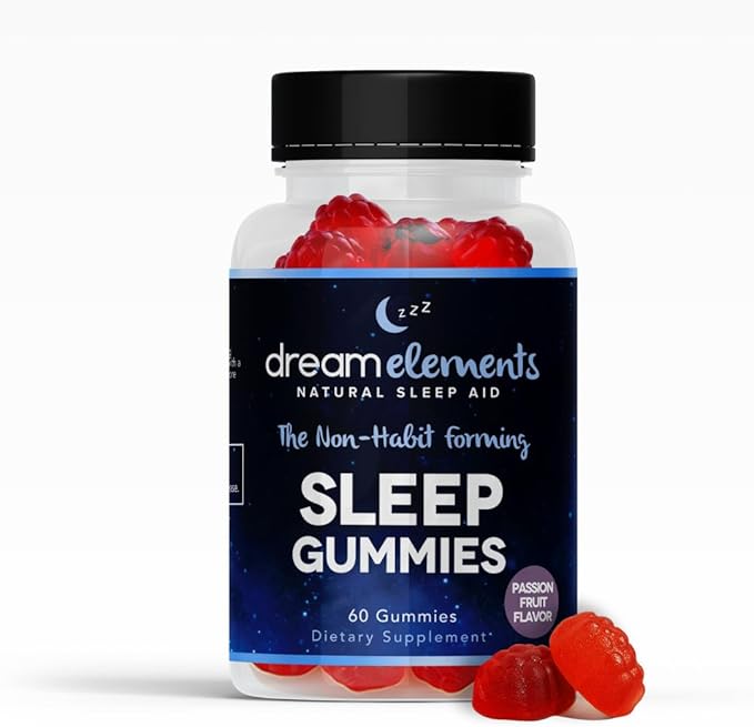 Sleep Supplement Gummies - All Natural Passion Fruit Flavor 60ct