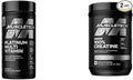 MuscleTech Creatine Monohydrate Powder Platinum Pure Micronized Muscle Recovery + Builder &amp Platinum Multivitamin for Immune Support 18 Vitamins &amp Minerals