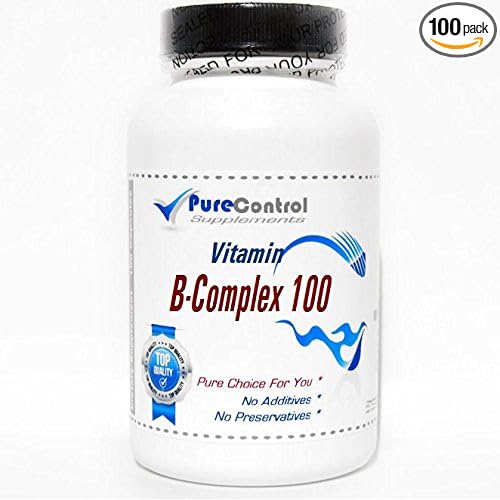 B-Complex 100 Vitamin // 100 Capsules // Pure // by PureControl Supplements