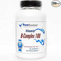 B-Complex 100 Vitamin // 200 Capsules // Pure // by PureControl Supplements