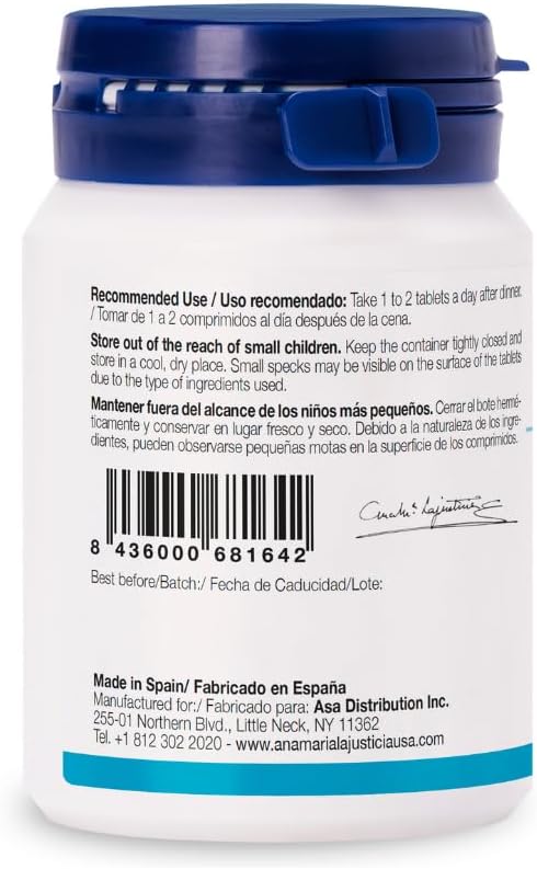 Tryptophan with Magnesium + Vit B6 &amp Melatonin. Induces sleep and improves sleep quality. Study Support. Supplement by Ana Maria Lajusticia. 60 TABLETS