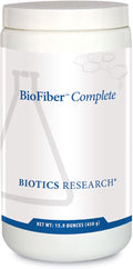 BIOTICS RESEARCH BioFiber Complete - 10 Whole Food Fibers (Organic &amp Non-GMO) 5g of Fiber Per Serving Easy-to-Mix Powder Prebiotic Gut Support 15.9 Oz