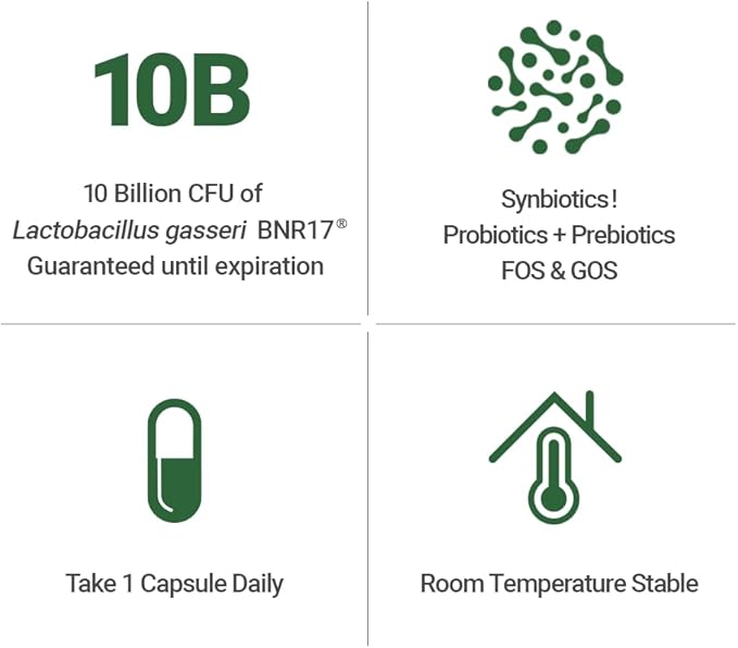 BNRThin S30 Lactobacillus Gasseri BNR17 10 Billion CFU Guaranteed 90 Capsules (90 Serving 3 Packs of 30)