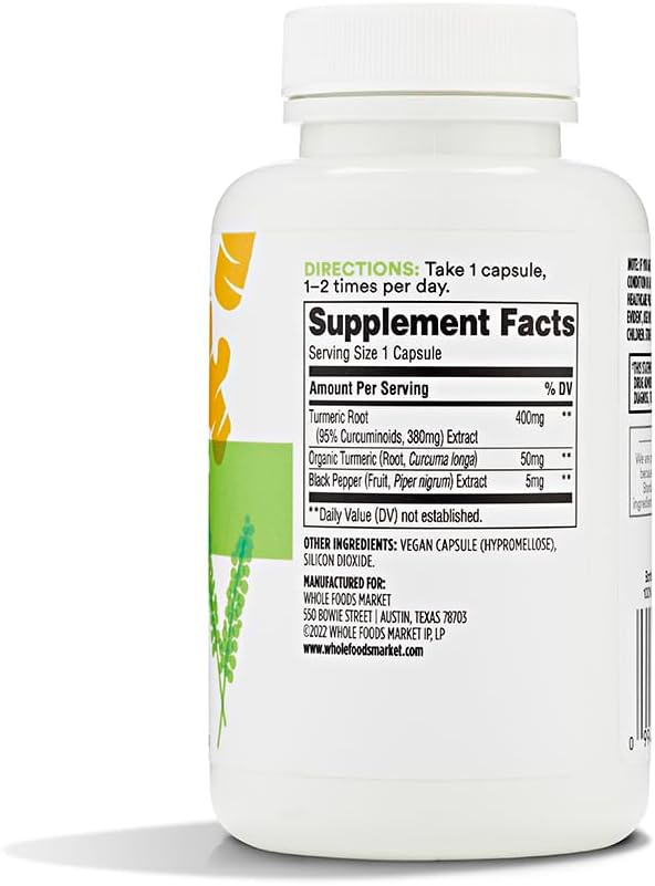 365 by Whole Foods Market Turmeric 120 Count