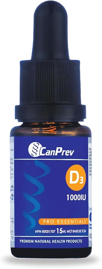 CanPrev D3 Drops 1000iu mct Oil Base 0.5 Ounce