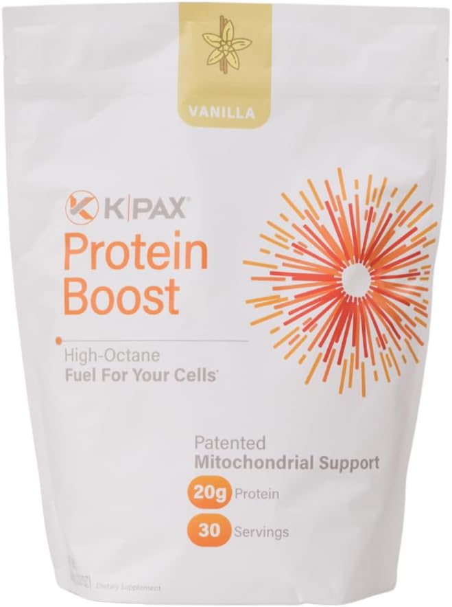 K* PAX KPAX Immune Protein Blend Mitochondrial Support Formula + Green Superfood and Probiotics Vanilla 2 -Pound
