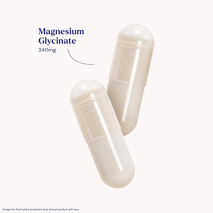 Natrol Magnesium Glycinate Supplements 240 mg - High Absorption - Calm Magnesium Glycinate for Sleep - 60 Capsules30 Day Supply(Pack of 2)