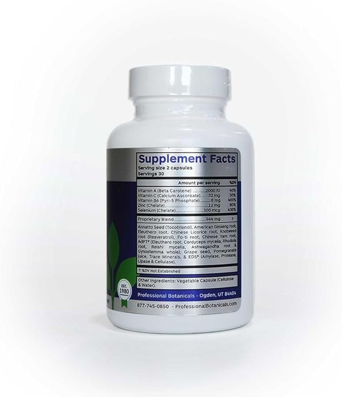 Professional Botanicasl Age Rejuv - Antioxidant Support Supplement with Vitamin A C B6 Zinc Selenium Herbal Blend for Healthy Skin &amp Cellular Health - 60 Vegetarian Capsules