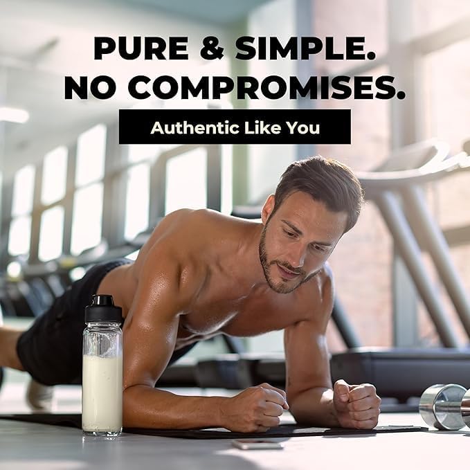 2-Pure Protein Powder - Only 2 Ingredients | Keto Unsweetened Low Carb Gluten Free Non-GMO | 26G Milk Protein Isolate Powder - 30 Servings (2 Pound Unflavored)