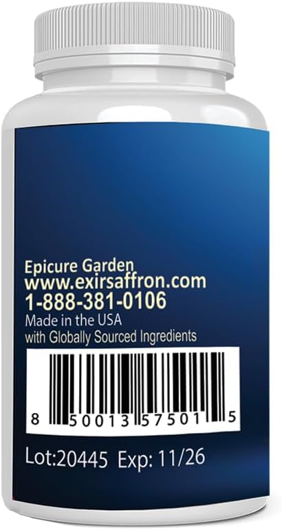 EXIR Eye Supplement | Lutein Saffron Astaxanthin| Supports Eye Health Visual Comfort &amp Focus | 30 Capsules
