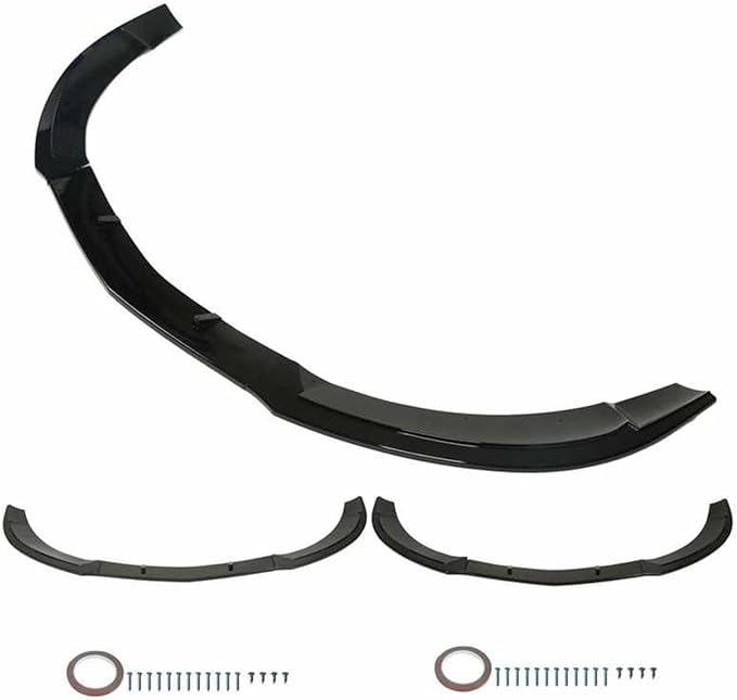 Front Bumper Lip Type Car Front Diffuser Spoiler Replacement Compatible for Mercedes Benz CLA C117 AMG LINE CLA45 2013-2015 (Color : Black)
