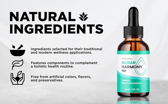 (5Pack) Sugar Harmony Drops Official Sugarharmony Liquid Supplement with All Natural Ingredients Advanced Multivitamin Support Premium Health &amp Wellness Supplement Drops Made in The USA(150Servi