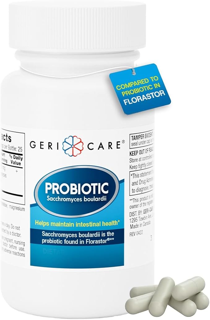 GeriCare Ultimate Probiotic and Digestive Health Supplement - Complete Gut Repair Probiotics for Women and Men Lactose &amp Gluten Free - 50 Capsules (3 Pack)