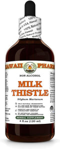 Milk Thistle (Silybum marianum) Dry Seed Glycerite All Natural Vegan Lab Tested Alcohol-Free Liquid Extract - 4 fl.oz