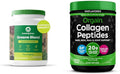 Amazing Grass Greens Superfood Blend with Organic Spirulina Digestive Enzymes - 100 Servings &amp Orgain Hydrolyzed Collagen Peptides Powder 20g Grass Fed Collagen - Hair Skin Nail &amp Joint
