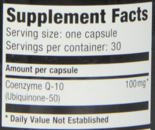 Ultimate Nutrition CoQ10 Rapid Release Coenzyme Q10 Supplement 100mg 30 Capsules