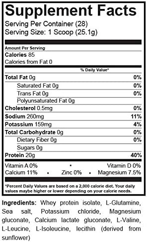 RAW by INFINIT Nutrition-Pure Protein Recovery no Carbohydrates Whey Protein Isolate…