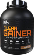 RIVAL NUTRITION Clean Gainer Protein Powder – 5LB Chocolate Peanut Butter – High Protein Lean Mass &amp Weight Gainer | 560 Calories 30g Protein 99g Multi-Source Carbs – 15 Servings