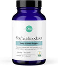 Ora Organic Natural Sleep Aid Supplement Stress Support Calming Herbal Blend with Melatonin from Tart Cherry - Includes Magnesium Citrate Valerian Root and Lemon Balm - 1 Month Supply 60 Capsules