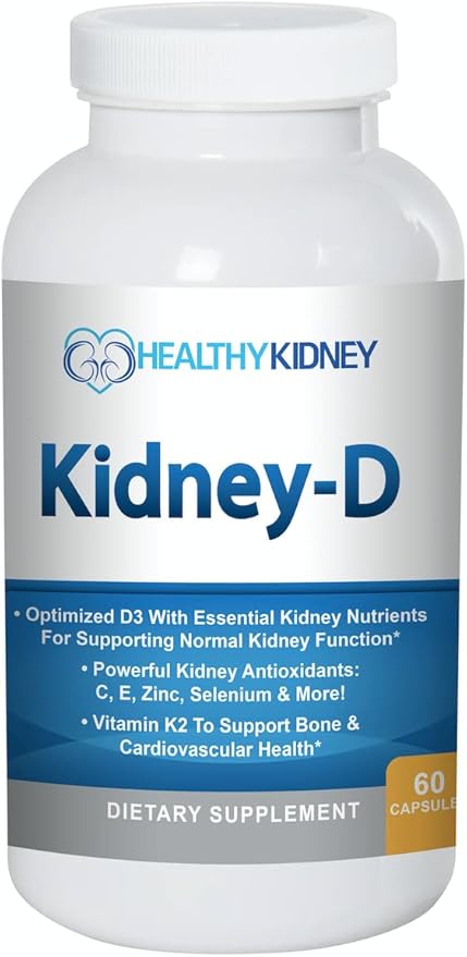 Kidney Restore Kidney Cleanse and Kidney Health Supplement + Kidney-D Supplement
