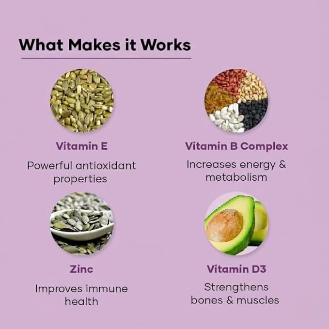 GHC Multivitamin - 100% Vegan 30 Gummies (Pack of 1) | Promotes Thick Hair &amp Restores Skin Glow Powered with Multivitamin Biotin Zinc &amp Folic Acid | Paraben SLS-Free Sulphate-Free