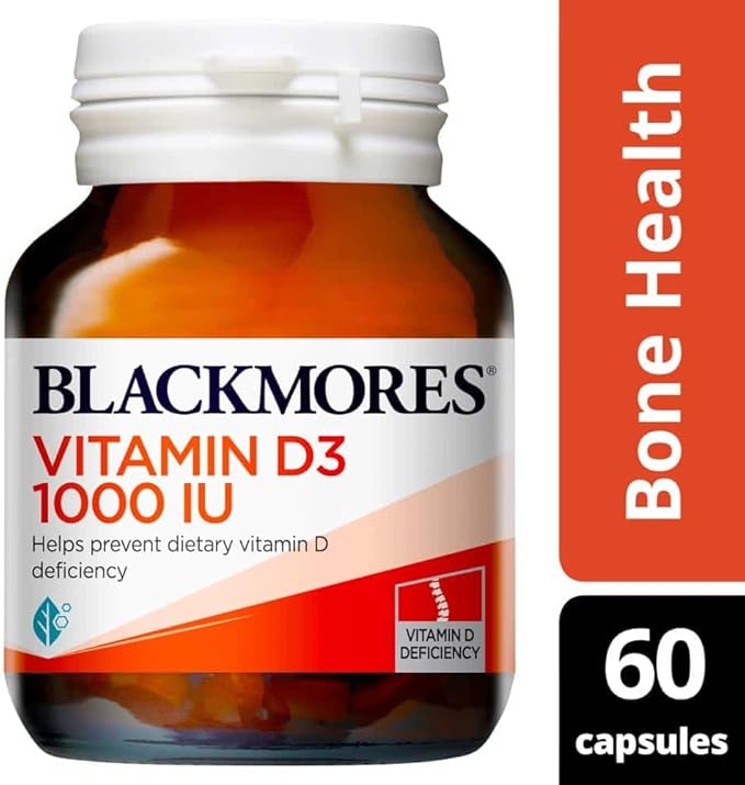 Blackmores Vitamin D3 1000IU 60 Capsules high Strength Vitamin d Made in Australia