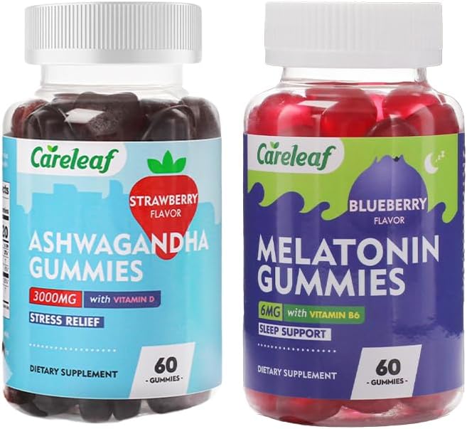 Vegan Ashwagandha Gummies with Melatonin Gummies