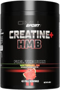 GMU SPORT Creatine 2.0 – Flavored Creatine + HMB Powder | 45 Servings | 5g Creatine Monohydrate + 3g HMB + Piperine | Strength Recovery &amp Muscle Builder | Delicious Watermelon Mix for Men &amp W