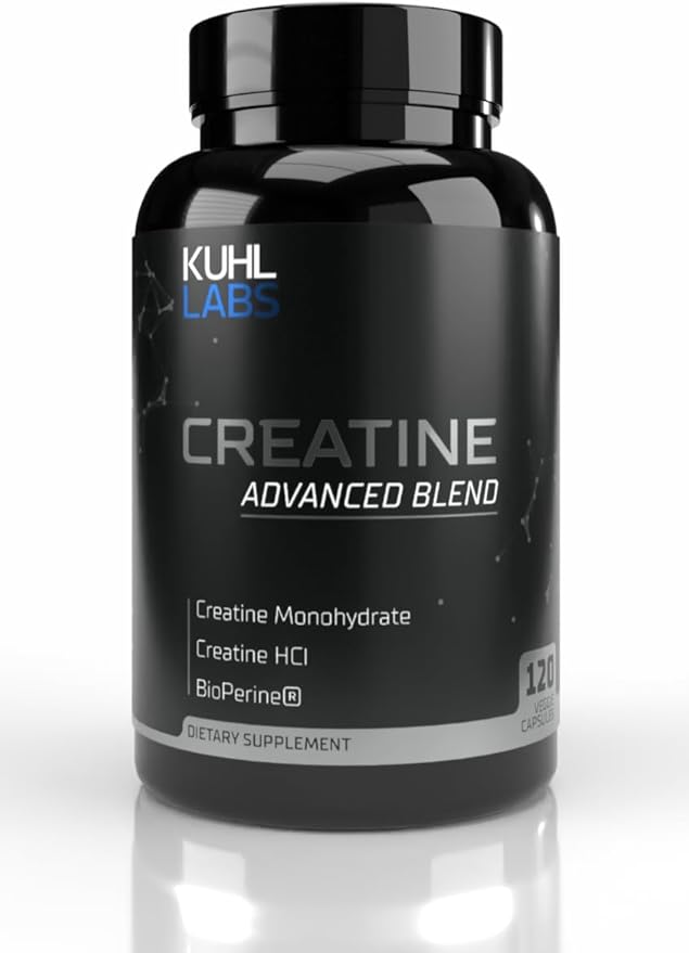 Creatine Advanced Blend Capsules Monohydrate HCl Bioperine
