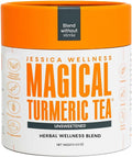 JESSICA WELLNESS Magical Turmeric Ginger Tea Black Pepper | Ginger Turmeric Tea Organic Blend | 3.5 oz