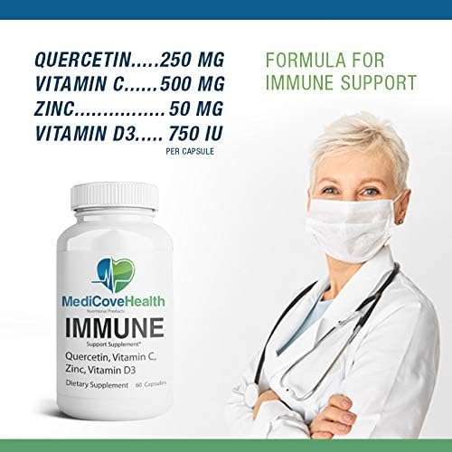 Ivory Caps Immune Support: Quercetin Vitamin C Zinc Vitamin D3