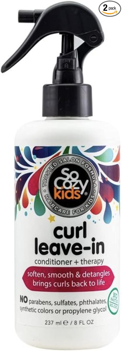 L'il Critters Fiber Gummy Supplement for Kids Digestive Support 90 Gummies &amp So Cozy Leave in Conditioner Spray for Kids Curly Hair Detangler 8 Fl Oz