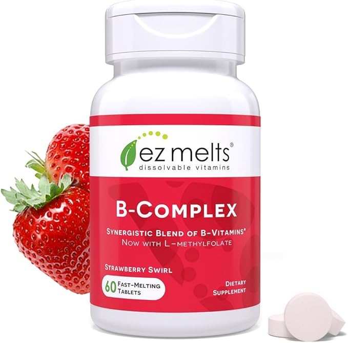 EZ Melts Vitamin B Complex and Multivitamin with Iron Sugar Free 1-2 Month Supply
