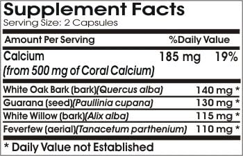 Natural Head Ache Relief // 180 Capsules // Pure // by PureControl Supplements