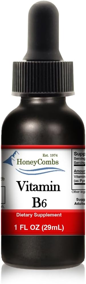 HoneyCombs Liquid Drops 1oz Each Save 10% - Vitamin B7 (Biotin) + Vitamin B5 (Pantothenic Acid) + Vitamin B6 (Pyridoxine)