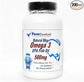 Natural Max Omega 3 EPA Fish Oil 500mg // 200 Capsules // Pure // by PureControl Supplements.