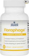 Arthur Andrew Medical Floraphage Prebiotic Formula and Probiotic Multiplier 30 Capsules