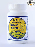 Turmeric Ginger 90 Veggie Capsules 400mg per Capsule (Organically Grown) USA